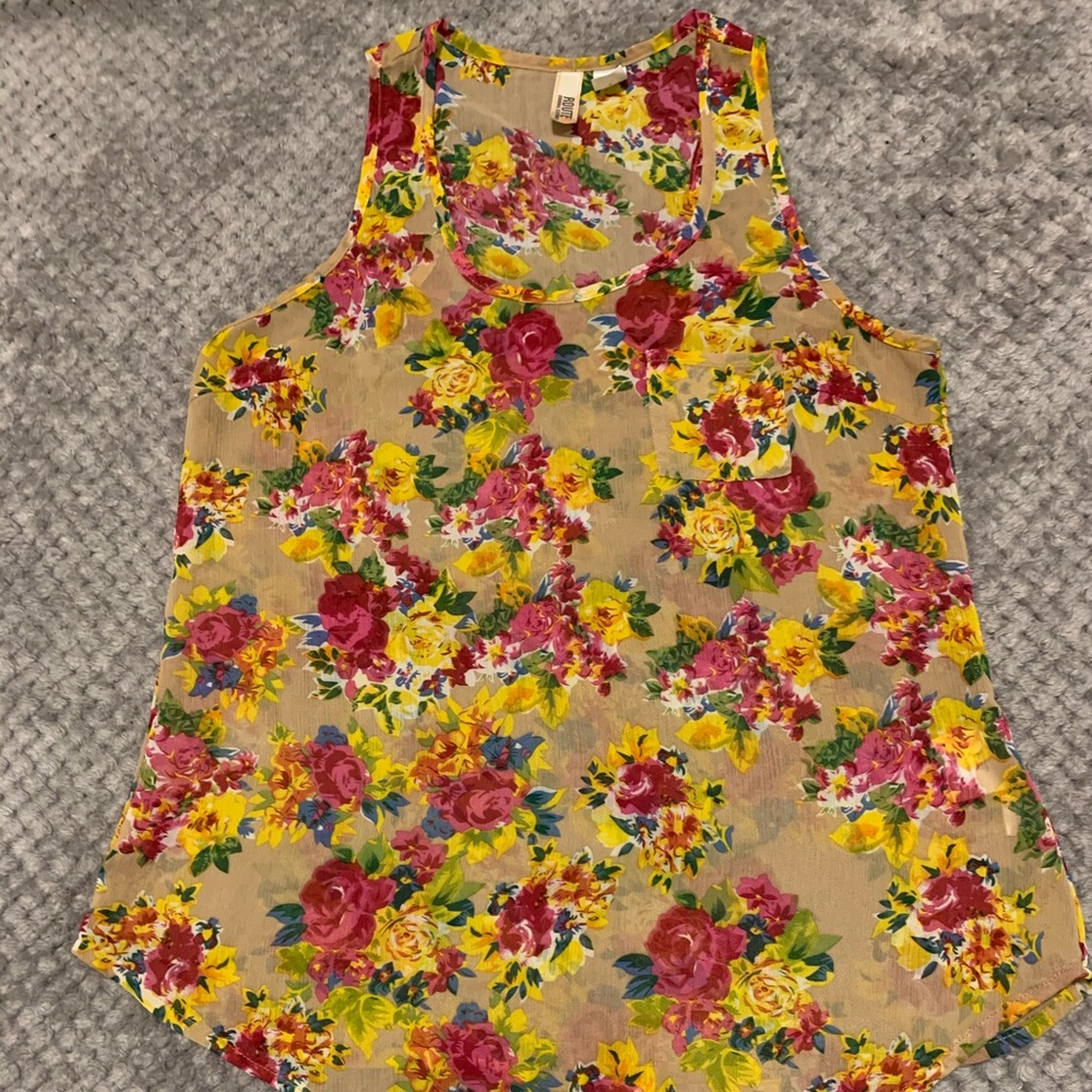 Floral tank top
